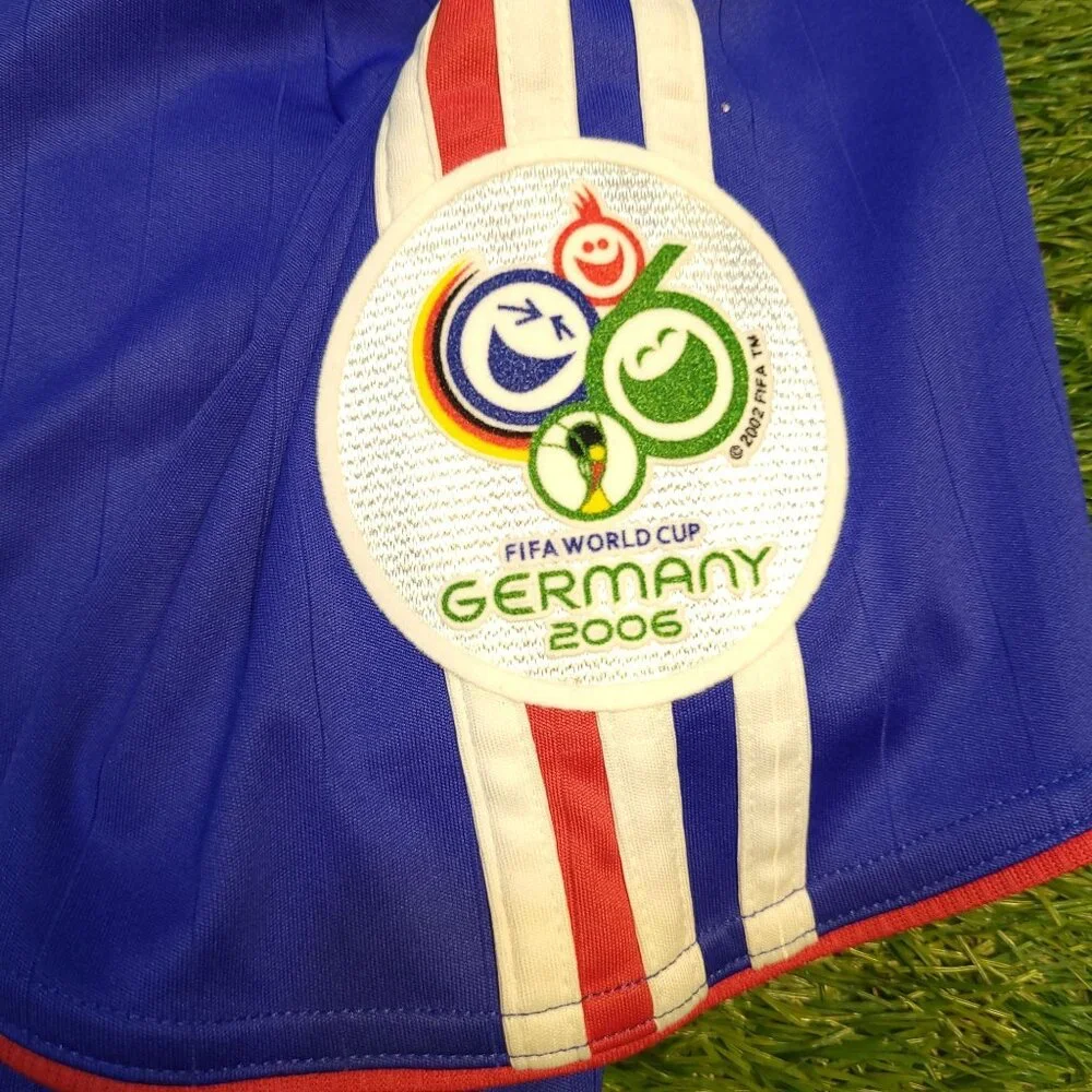 Zidane France 2006 WORLD CUP Home Soccer Jersey Shirt L SKU# 740126 AZB001 - Picture 5 of 8